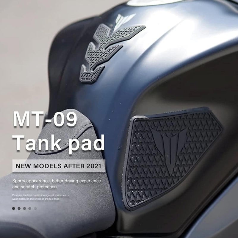 KATIE DEVI Motorcycle Tank Traction Pad Side Gas Knee Grip Protective Sticker Protector For Yamaha MT-09 MT 09 MT09 from 2021-2022 2023 - Image 2
